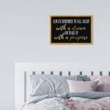 Oliver Gal Wake up w/ a Purpose - Textual Art on Canvas 10.0 H x 15.0 W x 1.5 D in Canvas in Gold Framed Canvas | 10" H x 15" W | Wayfair