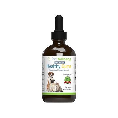 Pet Wellbeing Healthy Gums Liquid Dental Supplement for Cats & Dogs, 4-oz bottle