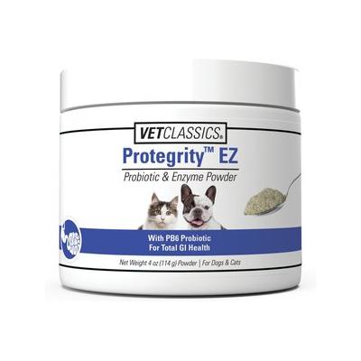 VetClassics Protegrity EZ Probiotic & Enzyme Powder Dog & Cat Supplement, 4-oz bottle