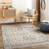 Mundesley 12' x 15' Traditional Denim/Cream/Dark Brown/Dark Blue/Medium Gray/Mustard/Pale Blue/Navy Area Rug - Hauteloom