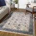 Wilkie 12' x 15' Traditional Updated Traditional Light Gray/Mustard/Teal/Medium Gray/Pale Blue/Tan Area Rug - Hauteloom