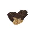 BRANDSLOCK Unisex Soft Thick 100% Sheepskin Leather Mittens Ideal for Winter (Ginger Fur, M)