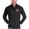 Men's Antigua Black Ohio State Buckeyes Altitude Full-Zip Jacket