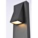 Raine Integrated LED wall sconce in black - Elegant Lighting LDOD4006BK