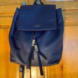 Kate Spade Bags | Kate Spade New York Blue Leather Backpack | Color: Blue/Gold/Red | Size: Large