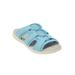 Extra Wide Width Women's The Alivia Water Friendly Slip On Sandal by Comfortview in Light Blue (Size 10 WW)