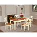 August Grove® Cleobury 5 - Piece Solid Wood Dining Set Wood in White | 30 H in | Wayfair AGTG6508 44326763