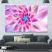 Design Art Huge Pink Blue Fractal Flower - Wrapped Canvas Graphic Art Print Canvas in Blue/Pink | 8 H x 12 W x 1 D in | Wayfair PT15638-12-8