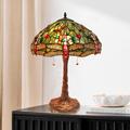 Fine Art Lighting Tiffany 23" Table Lamp Resin/Glass/Metal in Green | 23 H x 16 W x 16 D in | Wayfair T1695