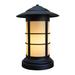 Arroyo Craftsman Newport Outdoor 1-Light Pier Mount Light in White/Yellow | 13.25 H x 9.25 W x 9.25 D in | Wayfair NC-9LGW-MB