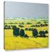 Alcott Hill® Next Hill Painting Print on Wrapped Canvas in Gray/Yellow | 10 H x 10 W x 2 D in | Wayfair ALCT6748 33279626