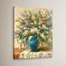 Astoria Grand 'Elegant Floral II' Print Wrapped on Canvas Canvas, Cotton | 10 H x 8 W x 2 D in | Wayfair ATGD5718 40023894