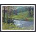 Ashton Wall Décor LLC Country Colors 'Blue Ridge by the Way' Framed Painting Print on Canvas Canvas, in Gray/Green | 22 H x 28 W x 1 D in | Wayfair