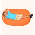 Bay Isle Home™ Breton Large Bean Bag Chair & Lounger Scratch/Tear Resistant/Microfiber/Microsuede in Orange | 22 H x 44 W x 22 D in | Wayfair