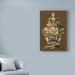 Astoria Grand 'Small Amber Porcelain II' Graphic Art Print on Wrapped Canvas in Black/Brown/Green | 19 H x 12 W x 2 D in | Wayfair