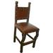 Astoria Grand Navarette 30" Bar Stool Wood/Upholstered/Leather/Genuine Leather in Brown | 40 H x 18 W x 18 D in | Wayfair