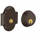 Baldwin Boulder Arched Double Cylinder Deadbolt Brass in Black | 3.6 H x 3.1 W x 3.1 D in | Wayfair 8253.190