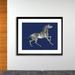 Bungalow Rose Equus Quagga II - Picture Frame Print Wood/Paper in Black/Blue/Brown | 18 H x 22 W x 0.5 D in | Wayfair BBMT3645 40307130