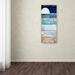 Breakwater Bay 'Beach Moonrise I' Painting Print Canvas, Wood in Blue | 19 H x 8 W x 2 D in | Wayfair FF2EFD0EAA8C4016894BEEC6CAE6C70F