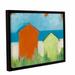 Highland Dunes 'Summer Sun' by Jan Weiss Framed Painting Print Canvas in Blue/Green/Orange | 8 H x 10 W x 2 D in | Wayfair BRWT7773 34769995