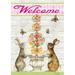 Toland Home Garden Easter Bunny Topiary 2-Sided Polyester Garden Flag Metal | 40 H x 28 W in | Wayfair 1012295