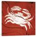 Breakwater Bay 'Crab' Graphic Art on Canvas Canvas, Cotton | 12 H x 12 W x 0.75 D in | Wayfair BRWT5172 31848660