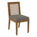 Braxton Culler Pine Isle Side Chair Upholstered/Wicker/Rattan/Fabric in Gray/Black/Brown | 36 H x 18 W x 24 D in | Wayfair 1023-028/0120-81/HAVANA