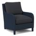 Armchair - Braxton Culler Gibraltar 29" Wide Armchair Polyester/Cotton/Other Performance Fabrics in Blue/Navy | 36 H x 29 W x 36 D in | Wayfair