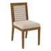 Braxton Culler Pine Isle Side Chair Upholstered/Wicker/Rattan/Fabric in Gray/Black/Brown | 36 H x 18 W x 24 D in | Wayfair 1023-028/0805-91/HAVANA