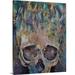 Bungalow Rose Drithi Neptune Skull by Michael Creese Graphic Art on Canvas in Blue/Green | 20 H x 16 W x 1.25 D in | Wayfair