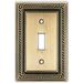 ClaireDeco Nautica 1-Gang Toggle Light Switch Wall Plate in Yellow | 4.65 H x 3 W x 0.17 D in | Wayfair HCP0891-A