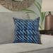 Ebern Designs Jiem Mad for Plaid Outdoor Square Pillow Cover & Insert Polyester/Polyfill blend in Blue | 16 H x 16 W x 6 D in | Wayfair