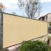 ColourTree 8'H Customize Fence Privacy Screen Windscreen Fabric Cover | 96 H x 612 W x 1 D in | Wayfair ctm8' x 51'beige