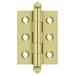 Deltana 2" H x 1.5" W Butt/Ball Bearing Single Door Mortise Hinge in Yellow | 2 H x 1.5 W in | Wayfair CH2015U3