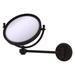 17 Stories Wall Mounted Make-Up 5X Magnification Mirror w/ Dotted Detail Metal in Brown | 10 H x 14 W x 8 D in | Wayfair WM-5/2X-ORB