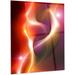 Design Art 'Abstract Warm Fractal Design' Graphic Art on Metal in Red | 28 H x 12 W x 1 D in | Wayfair MT13034-12-28