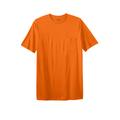 Men's Big & Tall Shrink-Less™ Lightweight Longer-Length Crewneck Pocket T-Shirt by KingSize in Heather Orange (Size 2XL)