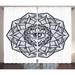 East Urban Home Occult Ornamental Eye w/ Ethnic Mandala Form Providence Energy in Action Design Graphic Print | 84 H in | Wayfair EABN8358 39455613