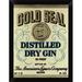 East Urban Home 'Gold Seal Distiller Dry Gin' Framed Graphic Art Print Paper | 12 H x 9 W x 1 D in | Wayfair EASN7794 39525174