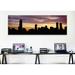East Urban Home 'Silhouette of Skyscrapers at Sunset, Manhattan, New York City, New York State' Photographic Print on Wrapped Canvas | Wayfair