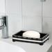 Ebern Designs Berna Soap Dish Resin in Black | Wayfair EBDG2504 42834764