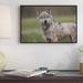 East Urban Home Gray Wolf, North America - Picture Frame Photograph Art Print on Canvas in Gray/Green | 12 H x 18 W x 1.5 D in | Wayfair