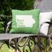 East Urban Home Indoor/Outdoor Throw Pillow Polyester/Polyfill blend in Green | 20 H x 20 W x 3 D in | Wayfair D0F2156509DF48159D8B7A4C14C92DF8