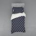 East Urban Home Sea Dark Blue/Microfiber Modern &Contemporary Duvet Cover Set Microfiber in White | Twin Duvet Cover + 2 Additional Pieces | Wayfair