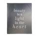 East Urban Home Handwritten Beauty Inspirational Quote Fleece Blanket Fleece/Microfiber in Gray | 60 W in | Wayfair