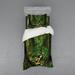 East Urban Home Wonderland Forest Nepal Jungle Rainforests Habit at Wild Primeval Picture Print Duvet Cover Set Microfiber in Green | Wayfair