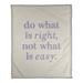 East Urban Home Handwritten Do What is Right Quote Fleece Blanket Microfiber/Fleece/Microfiber/Fleece in Gray | 60 W in | Wayfair