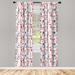 East Urban Home Ambesonne London 2 Panel Curtain Set, Sketch Artwork Country British Cultural Composition In Doodle Style | 63 H in | Wayfair