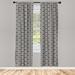 East Urban Home Lattice Geometric Semi-Sheer Rod Pocket Curtain Panels Polyester | 84 H in | Wayfair 6651B54FA80B4E1F8EB66C5332F02436