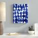 Ebern Designs Parallel Electric Blue by Jacqueline Maldonado - Wrapped Canvas Graphic Art Print Canvas in Blue/White | 10 H x 8 W x 2 D in | Wayfair